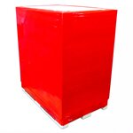 Film étirable manuel opaque rouge - (450 mm x 300 M) Confidentialité garantie – Bulteau Systems