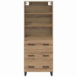 vidaXL Haut Armoire avec tiroir Chêne artisanal 69 5 x 34 x 180 cm