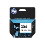 Hp 304 cartouche d'encre trois couleurs authentique pour hp deskjet 2620/2630/3720/3730 (n9k05ae)