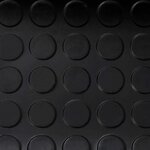 vidaXL Tapis de sol Noir 1 x 2 m Caoutchouc
