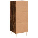 vidaXL Buffet Chêne fumé 34 5x34x90 cm Bois d'ingénierie