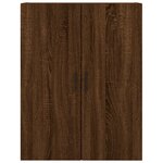 vidaXL Buffet haut Chêne marron 69 5x34x180 cm Bois d'ingénierie