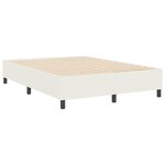 vidaXL Lit à ressorts Crème 140 x 190 cm Tissu en velours côtelé