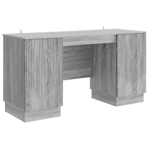 vidaXL Bureau Sonoma gris 142 5 x 50 x 75 cm Bois d'ingénierie