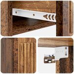 vidaXL Cabinet de chevet avec tiroir Bois ancien 49 x 34 5 x 20 cm