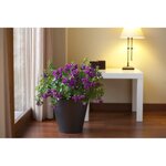 PLASTIKEN Pot de fleurs cône Tes - 26 cm - Anthracite