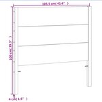 vidaXL Tête de lit cire marron 100 cm bois massif de pin