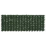 vidaXL Écran de balcon avec feuilles Vert foncé 200 x 75 cm