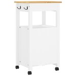 vidaXL Chariot de cuisine MONZA 48x40x90 cm bois massif de pin