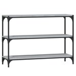 vidaXL Bibliothèque Sonoma gris 100x33x70 5 cm Bois d'ingénierie acier