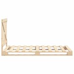 vidaXL Cadre de lit et tête de lit 100x200 cm bois de pin massif