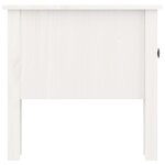 vidaXL Tables d'appoint 2 Pièces Blanc 50x50x49 cm Bois massif de pin