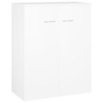 vidaXL Buffet blanc 60x30x75 cm bois d'ingénierie