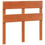 vidaXL Cadre de lit sans matelas cire marron 75x190 cm bois pin massif