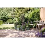 Pot de fleurs Amiga Rond 35 - Vert Ø 34.5 x hauteur 26 cm - Extérieur 100 recyclé