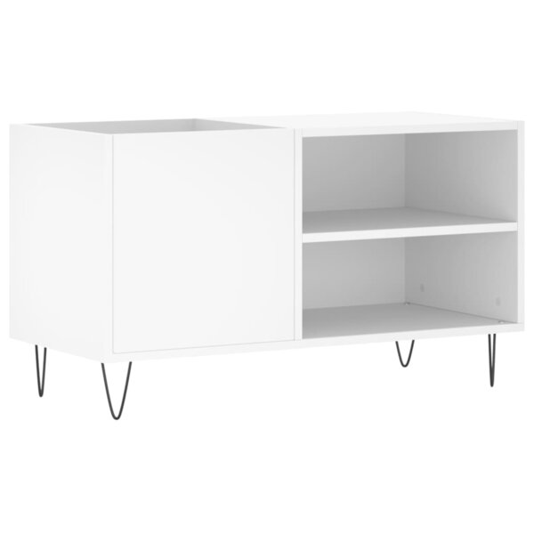 vidaXL Armoire à disques blanc 85x38x48 cm bois d'ingénierie