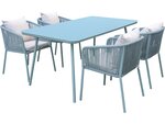 Salon de jardin repas  "Léna" - 194 x 70 x 73 cm - Vert