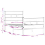vidaXL Cadre de lit sans matelas avec tête de lit et pied de lit