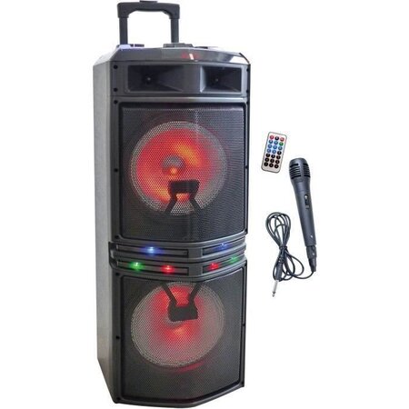 INOVALLEY MS02XXL Enceinte Karaoke Trolley - Bluetooth -1000W - La