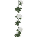 vidaXL Guirlandes de fleurs 6 Pièces blanc 240 cm