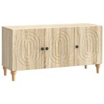 vidaXL Meuble TV Chêne Sonoma 99 x 34 5 x 50 cm Bois d'ingénierie