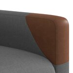 vidaXL Fauteuil de massage inclinable Gris foncé Tissu