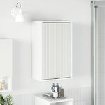 vidaXL Cabinet de salle de bain Blanc brillant 39 x 23.5 x 65 cm