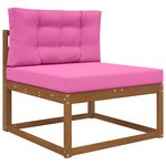 vidaXL Coussin de canapé d'extérieur 2 Pièces Rose Polyester
