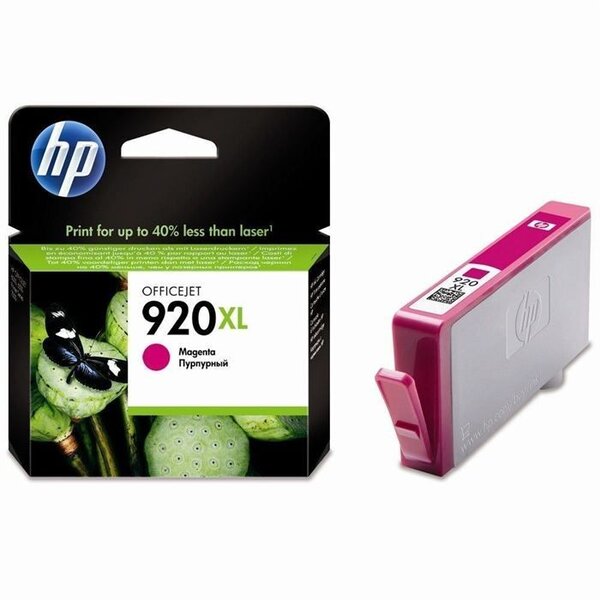 Hp 920xl cartouche d'encre magenta grande capacité authentique pour hp officejet 6000/6500/7000/7500 (cd973ae)