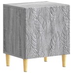 vidaXL Table de chevet Sonoma gris 43 x 34 5 x 50 cm Bois d'ingénierie