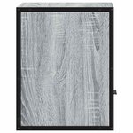 vidaXL Table de chevet murale sonoma gris 40x31x39 5 cm