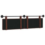 vidaXL Tête de lit suspendue Brun Brillant PU antique