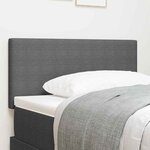 vidaXL Tête de lit LED avec des lumières à LED Gris clair 100 cm tissu