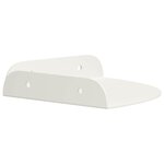 vidaXL Étagère flottante avec étagère 4 Pièces Blanc 15 x 15 x 2 cm