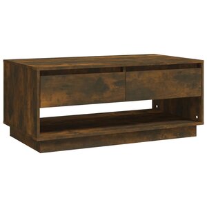 vidaXL Table basse Chêne fumé 102 5x55x44 cm Bois d'ingénierie