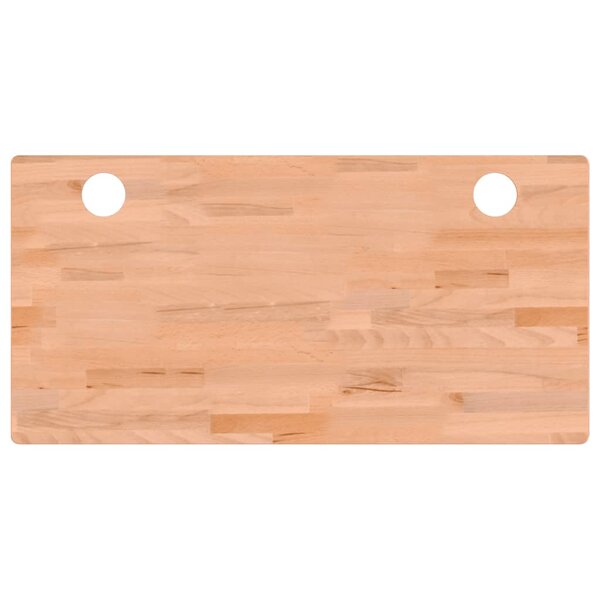 vidaXL Dessus de bureau 110x55x4 cm bois massif de hêtre