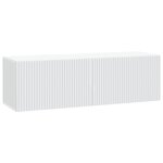 vidaXL Meuble TV mural Blanc 98 x 31 x 30 cm Bois d'ingénierie