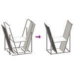 vidaXL Portant de bois chauffage blanc 69 5x35x81 cm