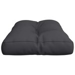 vidaXL Coussin de palette noir 80x40x12 cm tissu