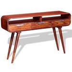 vidaXL Table console Bois massif 120x30x75 cm