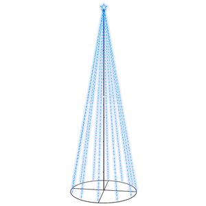 vidaXL Arbre de Noël cône 732 LED Bleues 160x500 cm