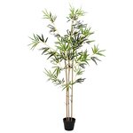 vidaXL Arbre en Bambou Artificiel Vert 55 x 16 x 150 cm