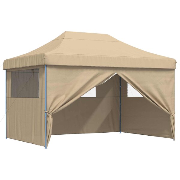 vidaXL Tente de fête 279 x 410 x 315 cm Beige Tissu Oxford