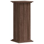 vidaXL Support pour plantes chêne marron 33x33x80 cm bois d'ingénierie