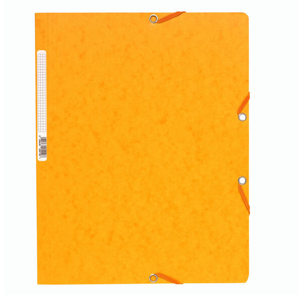 Chemise à élastiques sans Rabats carton 400g 24x32 cm Jaune EXACOMPTA