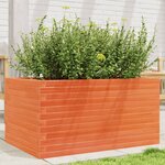 vidaXL Jardinière cire marron 90x60x45 5 cm bois de pin massif