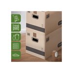 Pack and Move - Lot 60 cartons déménagement stockage standard - 60 x 30 x 30 cm - Poignées renforcées - 3 adhésifs offerts