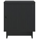 vidaXL Cabinet de chevet 2 Pièces Noir 43 x 34 5 x 50 cm