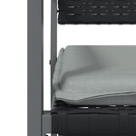 vidaXL Chaises de jardin et coussins lot de 6 noir 54x62 5x89 cm rotin