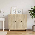 vidaXL Buffet Chêne Sonoma 89 x 34 5 x 80 cm Bois d'ingénierie